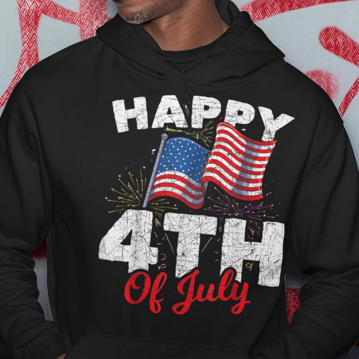 Happy 4Th Of July Patriotic American Us Flag 4Th Of July Hoodie Unique Gifts