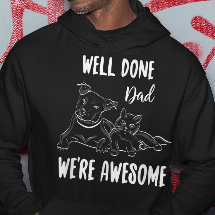 Happy Fathers Day Gift From Dog And Cat Hoodie Unique Gifts