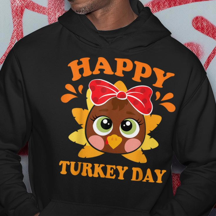 Happy Turkey Day Cute Little Pilgrim Thankgiving Hoodie Funny Gifts
