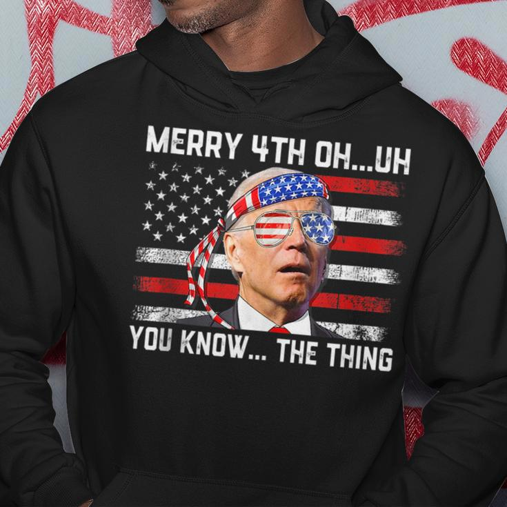 Happy Uh You Know The Thing Funny Joe Biden 4Th Of July Hoodie Personalized Gifts