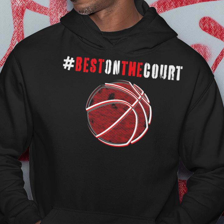 Hashtag Best On The Court Motivational Basketball Hoodie Unique Gifts