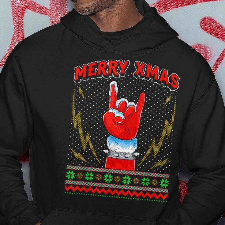Heavy Metal And Rock Ugly Christmas Sweater Hoodie Unique Gifts