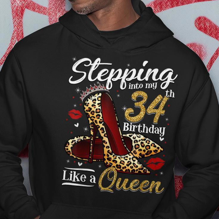 High Heels Stepping Into My 34Th Birthday 34 And Fabulous Hoodie Unique Gifts