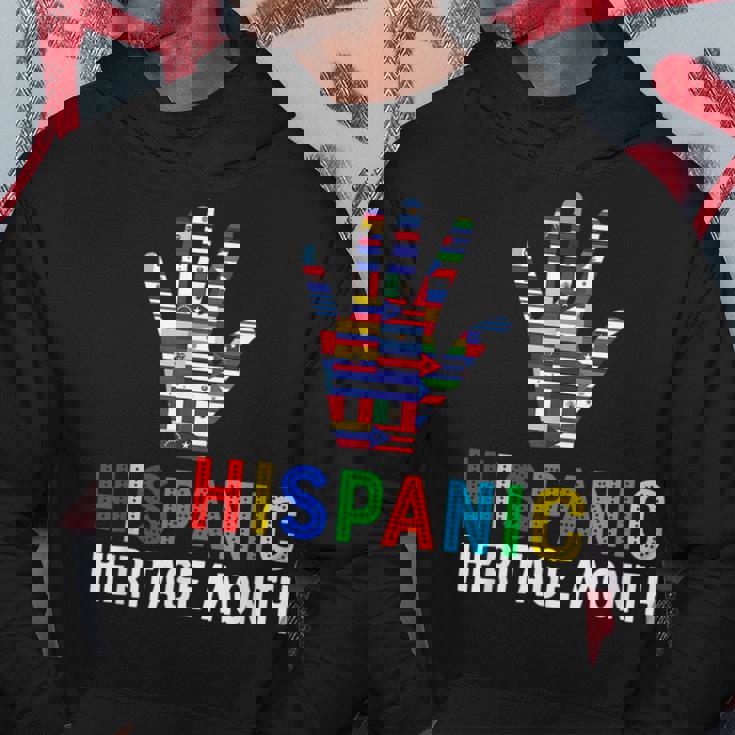 Hispanic Heritage Month Hand Flag Root Latino Hoodie Unique Gifts