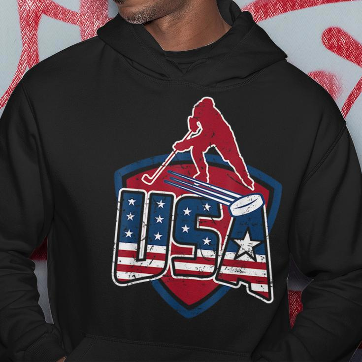 Hockey Usa 2018 Winter Games Red White And Blue Hoodie Unique Gifts