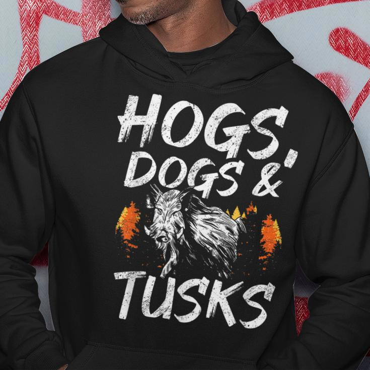 Hogs Dogs And Tusks Hog Removal Hunter Hog Hunting Hoodie Unique Gifts