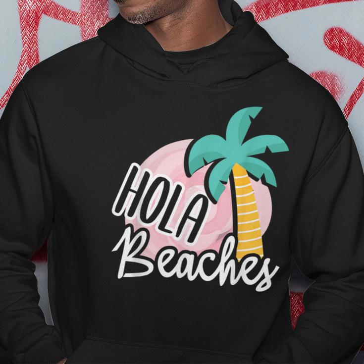 Hola Beaches Palm Tree Beach Summer Vacation Hoodie Unique Gifts