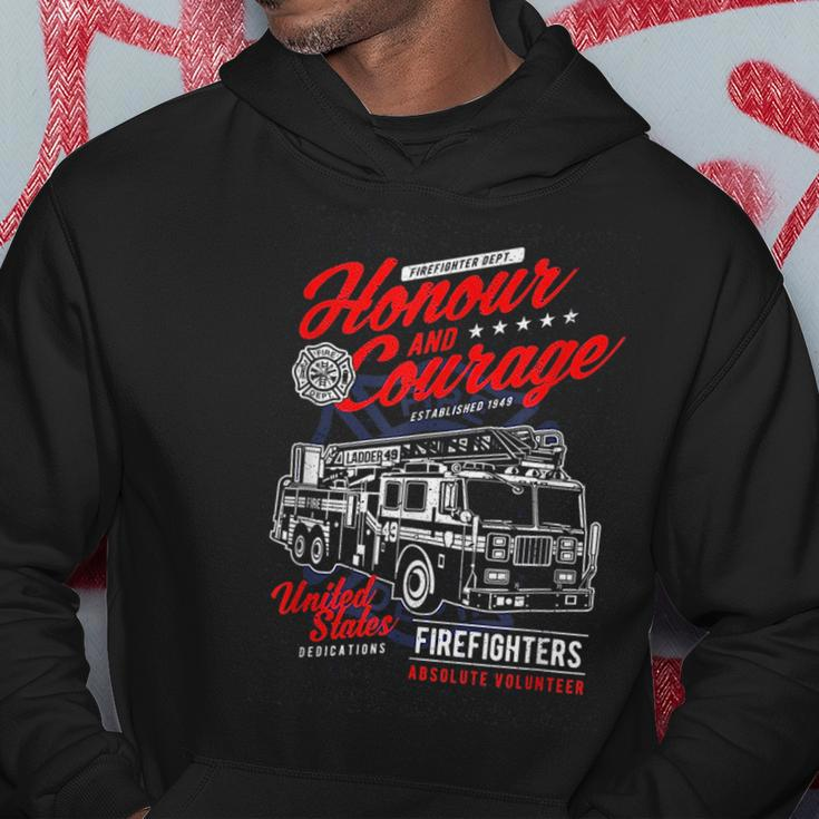 Honour And Courage Firefighter Job Pride Fireman Fire Dept Hoodie Unique Gifts