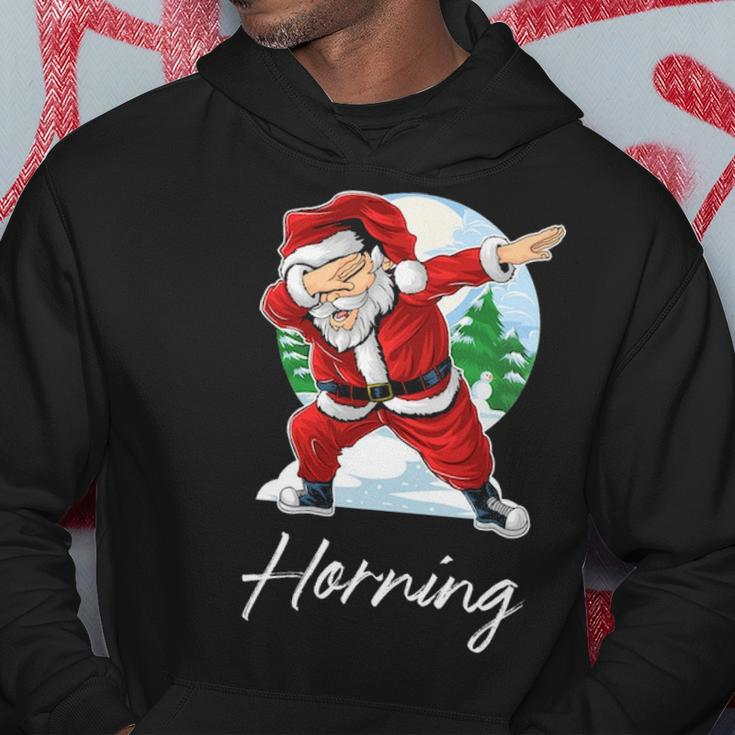 Horning Name Gift Santa Horning Hoodie Funny Gifts