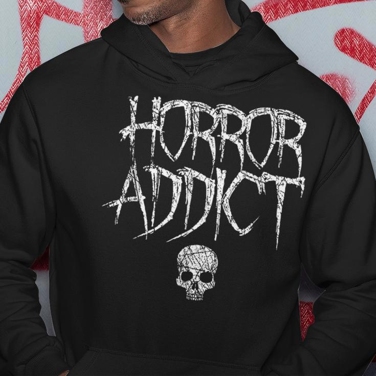 Horror Addict Gothic Skull Horror Hoodie Unique Gifts