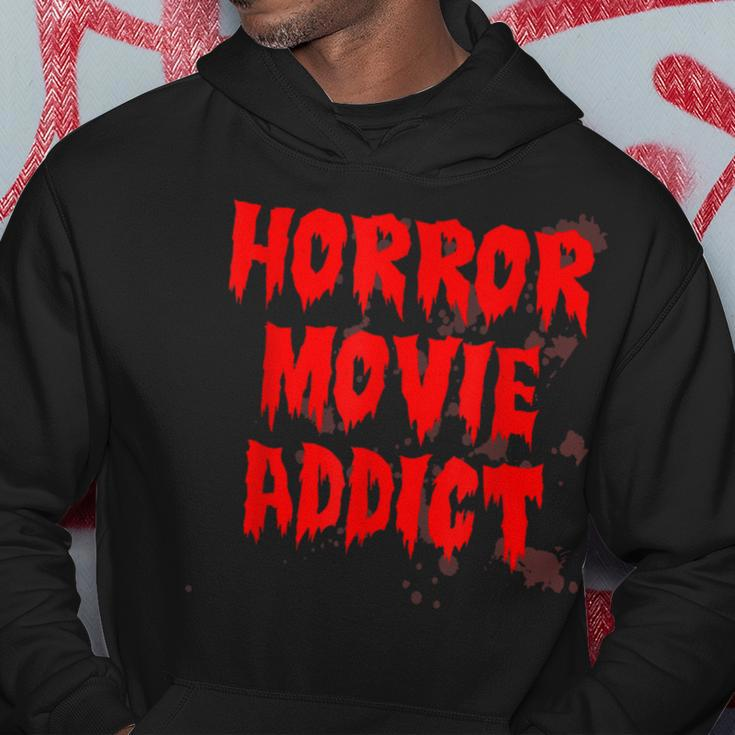 Horror Movie Addict Bloody Blood Stained Horror Hoodie Unique Gifts