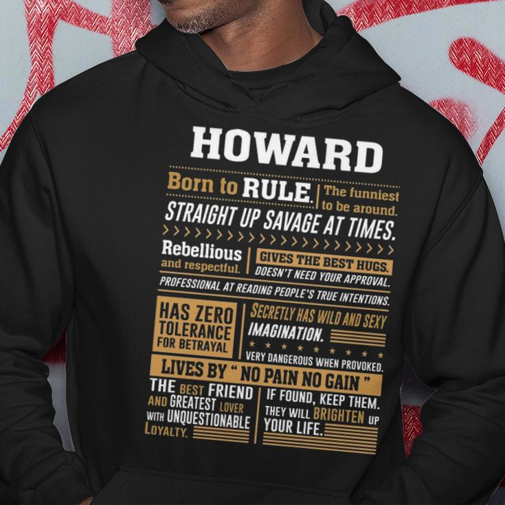 Howard Name Gift Howard Born To Rule Hoodie Funny Gifts