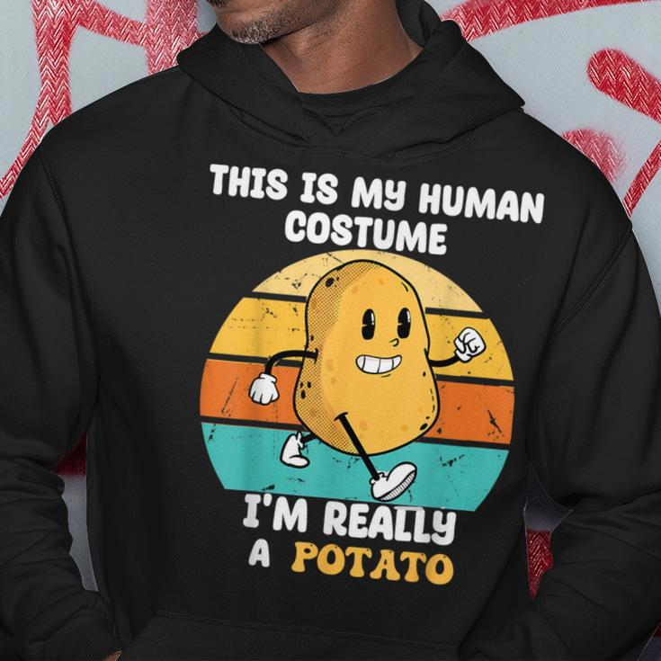 This Is My Human Costume I'm Really A Potato Pretend Potato Hoodie Personalized Gifts