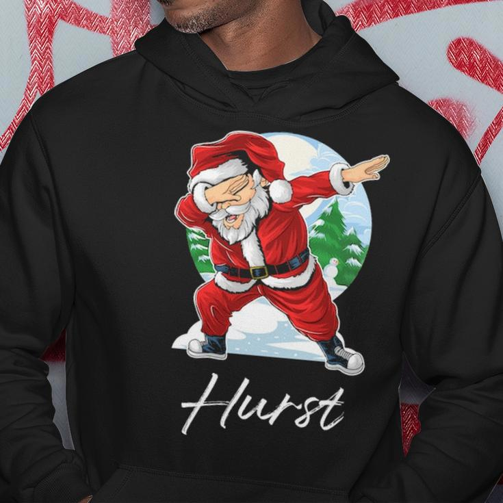 Hurst Name Gift Santa Hurst Hoodie Funny Gifts