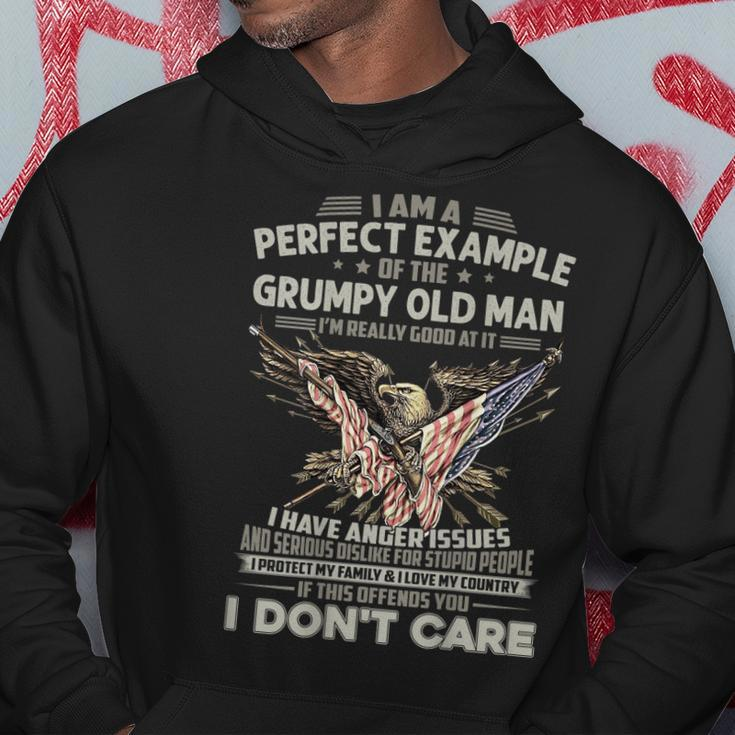 I Am A Perfect Example Of The Grumpy Old Man Veteran Dad Hoodie Unique Gifts