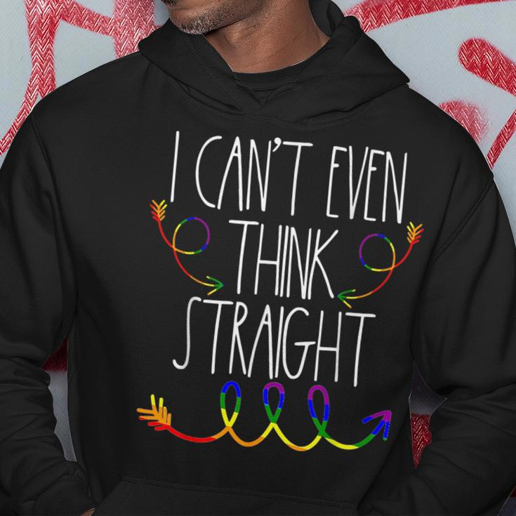 I Cant Even Think Straight Lgbtq Gay Pride For Lesbian Hoodie Unique Gifts