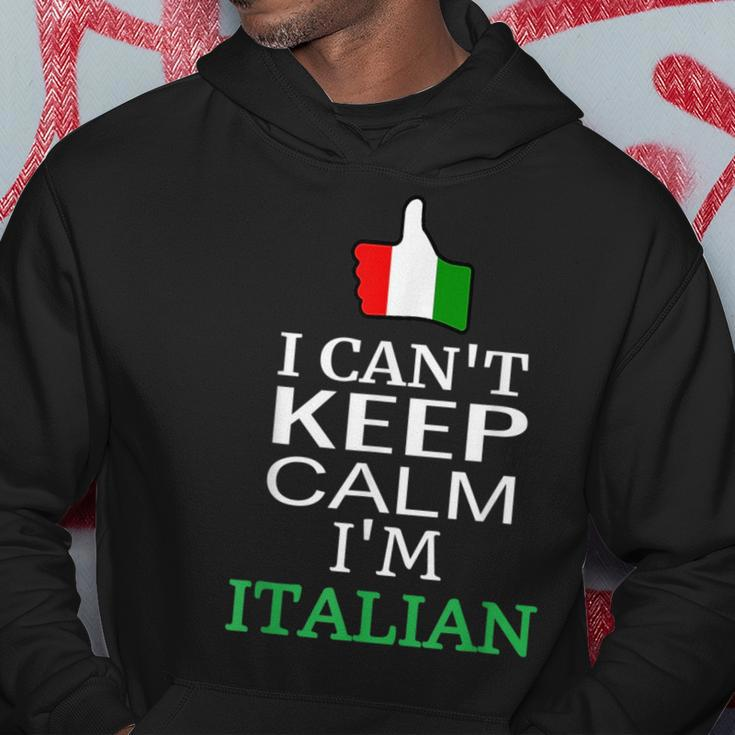 I Cant Keep Calm Im Italian Funny Roots & Heritage Design Hoodie Unique Gifts