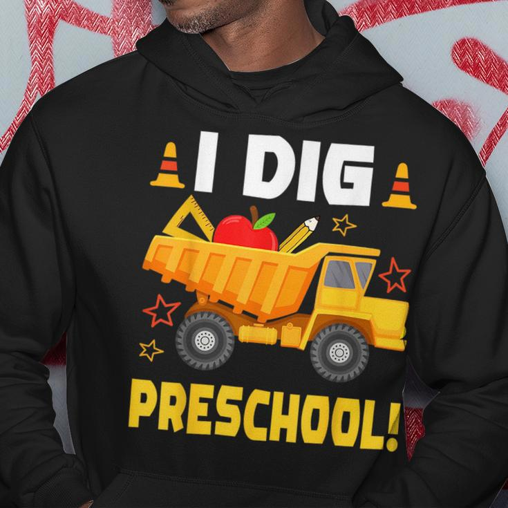 I Dig Preschool Construction First Day Of School Toddler Boy Hoodie Unique Gifts