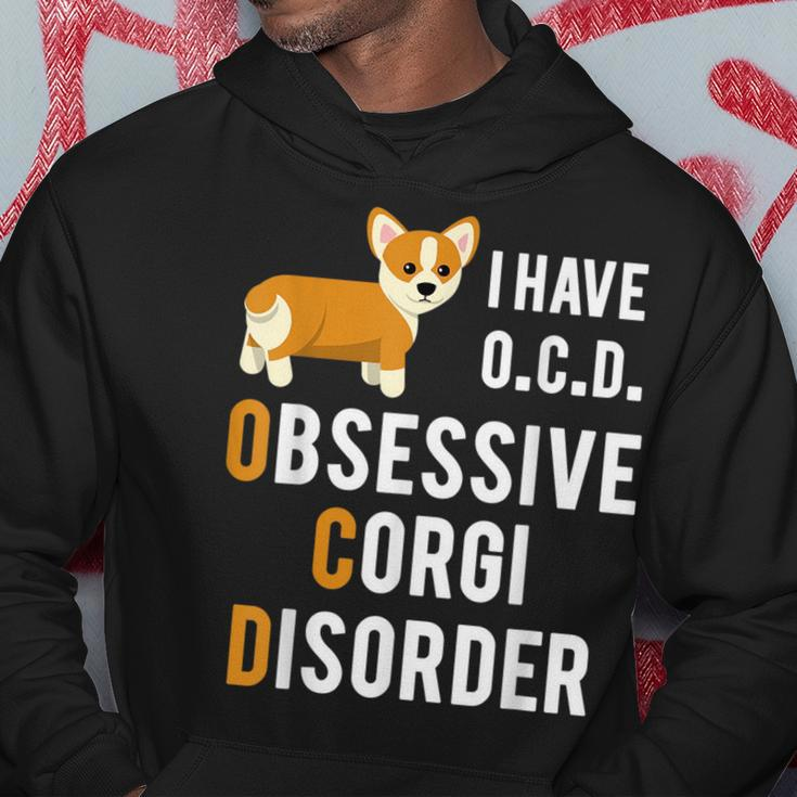 I Have Obsessive Corgi Disorder Funny Pun Joke Hoodie Unique Gifts