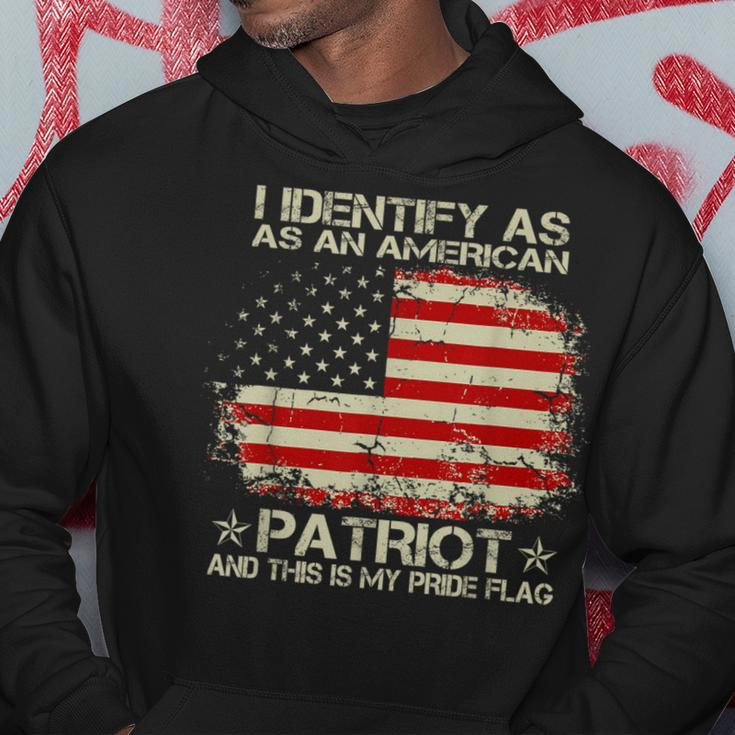 I Identify As An American Patriot And This Is My Pride Flag Hoodie Unique Gifts