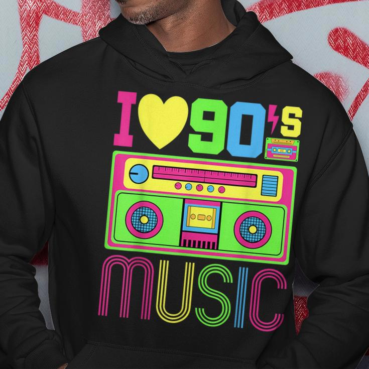 I Love 90S Music 1990S Style Hip Hop Outfit Vintage Nineties 90S Vintage Designs Funny Gifts Hoodie Unique Gifts