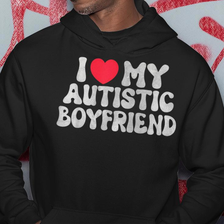 I Love My Autistic Boyfriend I Heart My Autistic Boyfriend Hoodie Unique Gifts