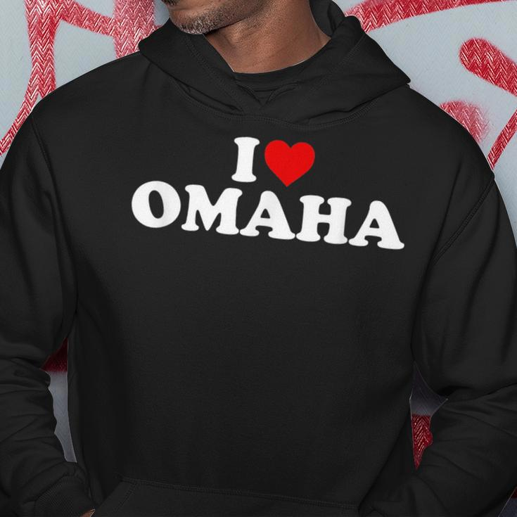 I Love Omaha - Heart Hoodie Unique Gifts