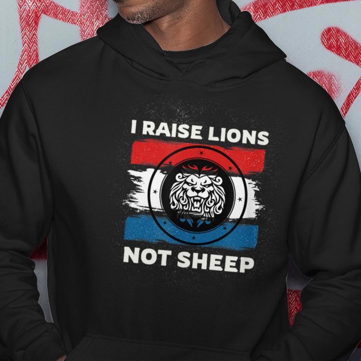 I Raise Lions Not Sheep Powerful Patriotic Parent Hoodie Unique Gifts
