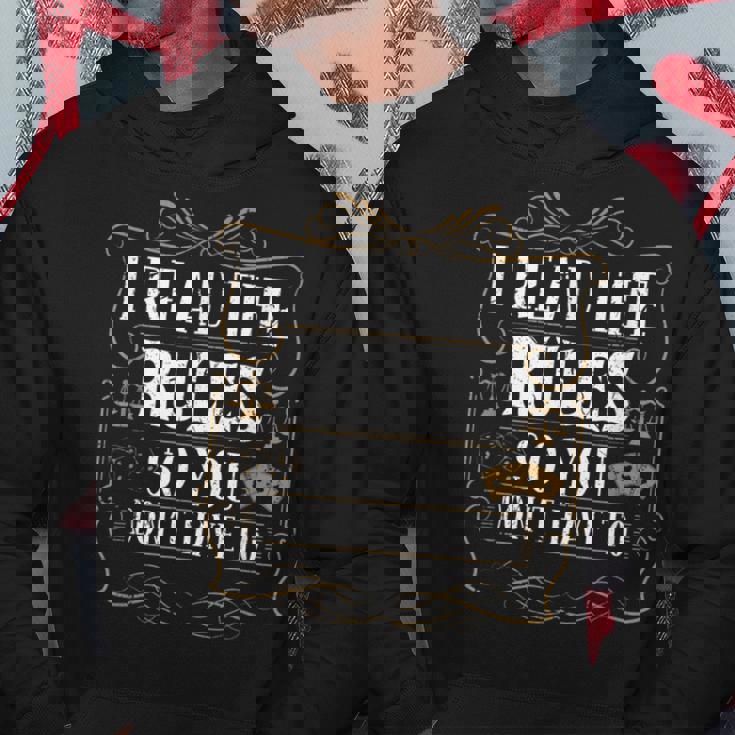 I Read The Rules So You Dont Have To Board Games Cards Games Funny Gifts Hoodie Unique Gifts