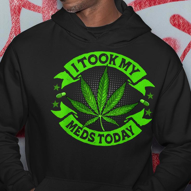 I Took My Meds Today Funny Weed Cannabis Marijuana Hoodie Unique Gifts