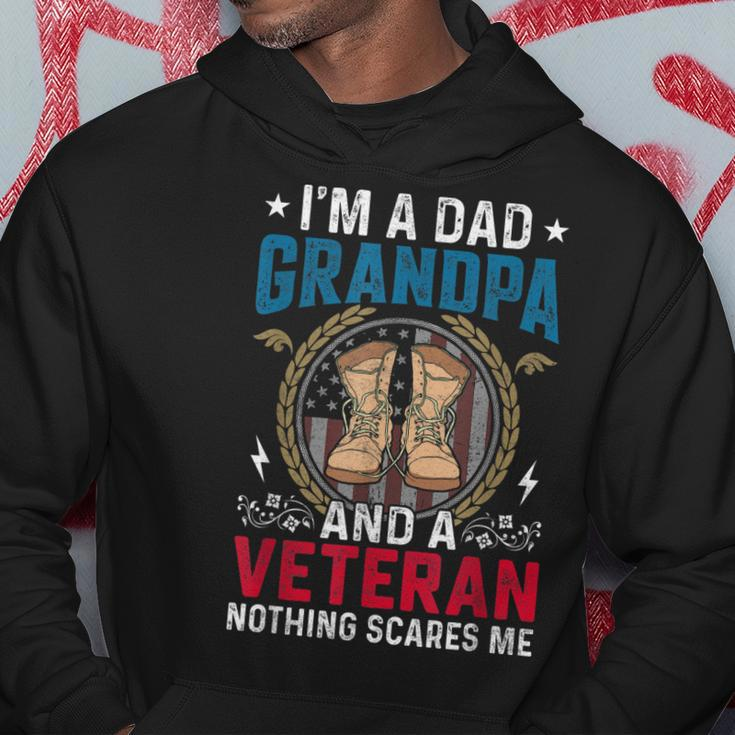Im A Dad Grandpa Veteran Fathers Day Gift For Dad Papa Hoodie Unique Gifts