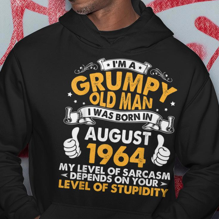 Im A Grumpy Old Man I Was Born In August 1964 Birthday 56 Hoodie Unique Gifts