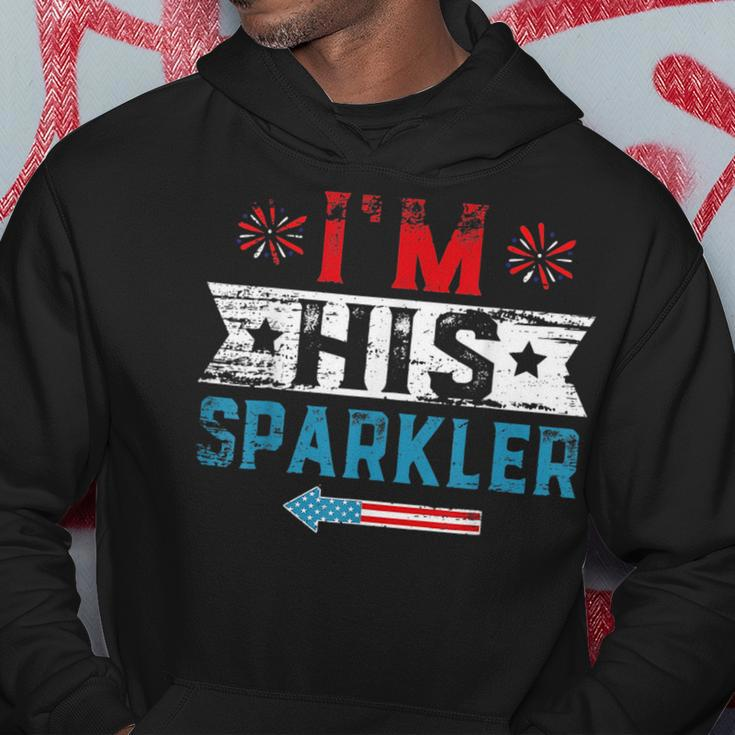 Im His Sparkler His And Her 4Th Of July Matching Couples Hoodie Unique Gifts