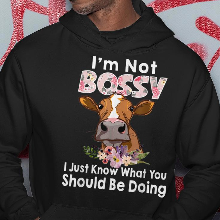 Im Not Bossy I Just Know What You Should Be Doing Cow Hoodie Unique Gifts