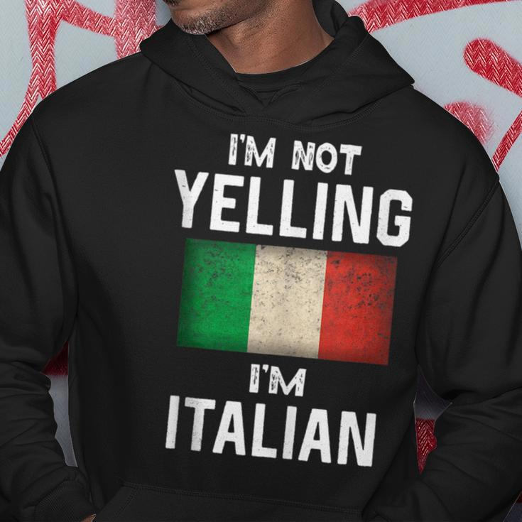 Im Not Yelling Im Italian Funny Italy Flag Hoodie Unique Gifts