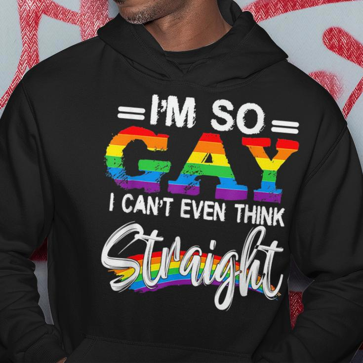 Im So Gay I Cant Even Think Straight Lgbt Pride Month Hoodie Unique Gifts
