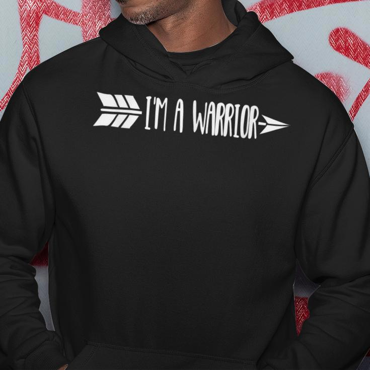 I'm A Warrior Positive Affirmation Inspirational Hoodie Unique Gifts