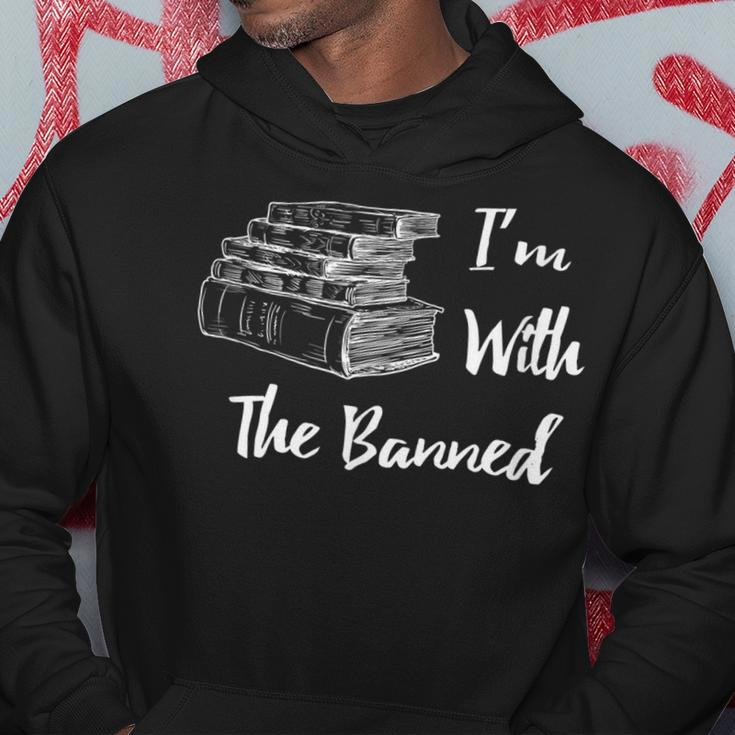 Im With The Banned Book Lovers Political Statement Hoodie Unique Gifts