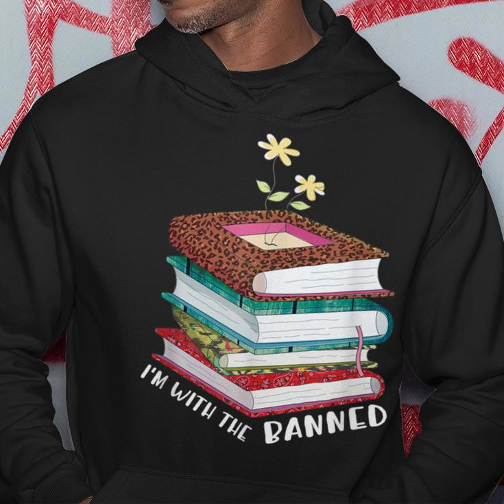 Im With The Banned Books I Read Banned Reader Books Lovers Hoodie Unique Gifts