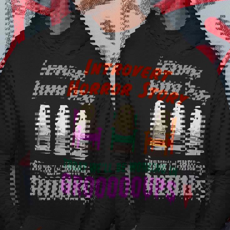 Introvert Shy Antisocial Horror Story Quote Kawaii Ghost Hoodie Unique Gifts
