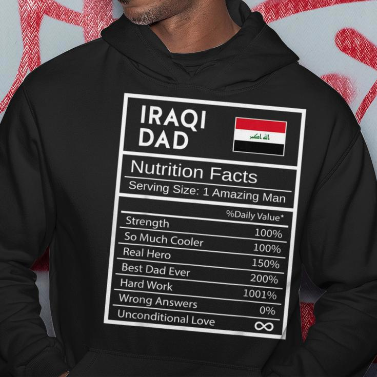Iraqi Dad Nutrition Facts National Pride Gift For Dad Hoodie Unique Gifts