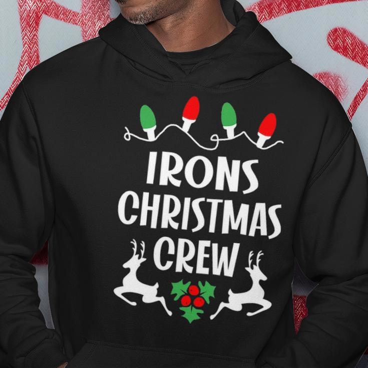 Irons Name Gift Christmas Crew Irons Hoodie Funny Gifts
