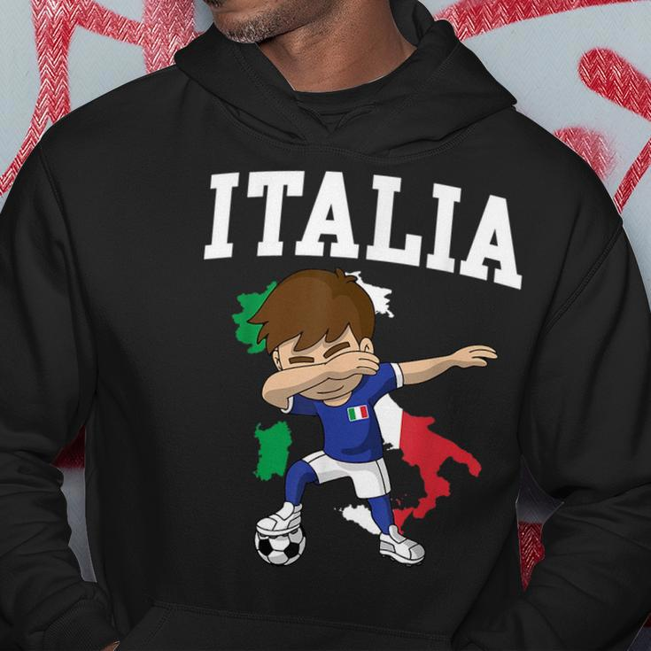 Italia Soccer Boy Italian Italy Flag Map Sports Team Coach Hoodie Unique Gifts