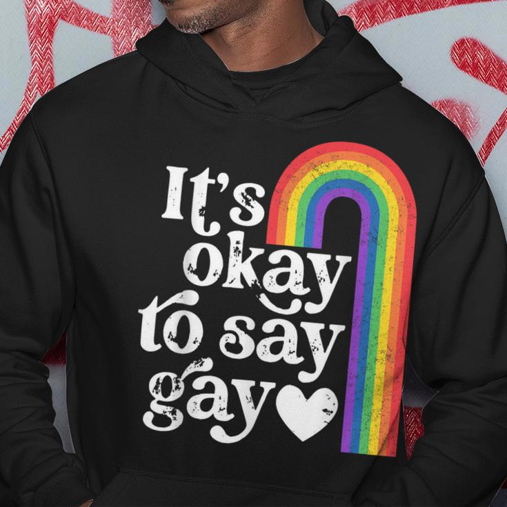 Its Ok To Say Gay Equality Lgbt Gay Pride Human Rights Love Hoodie Personalized Gifts