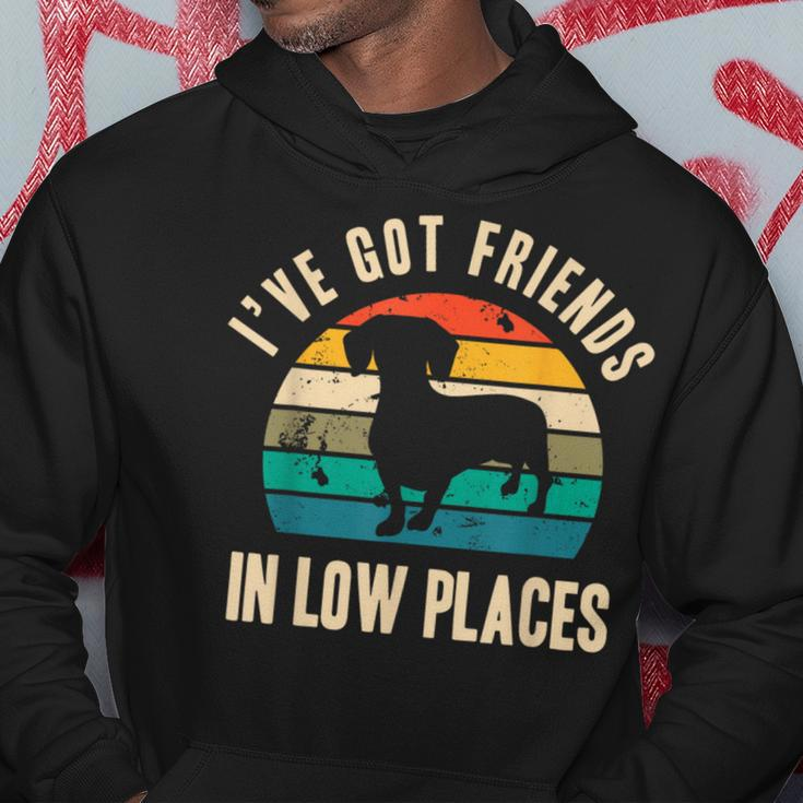 I've Got Friends In Low Places Dachshund Vintage Hoodie Unique Gifts