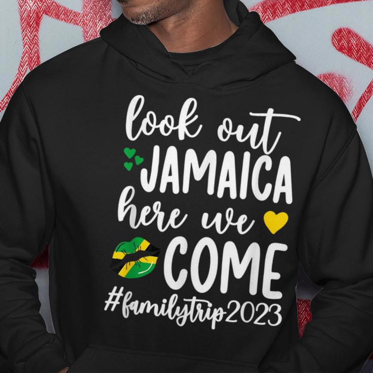 Jamaica Here We Come Family Trip 2023 Vacation Jamaica Hoodie Funny Gifts