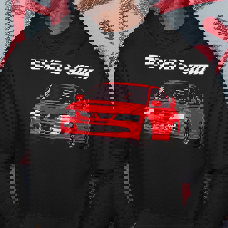 Jdm Car Evo Viii Red Hoodie Unique Gifts