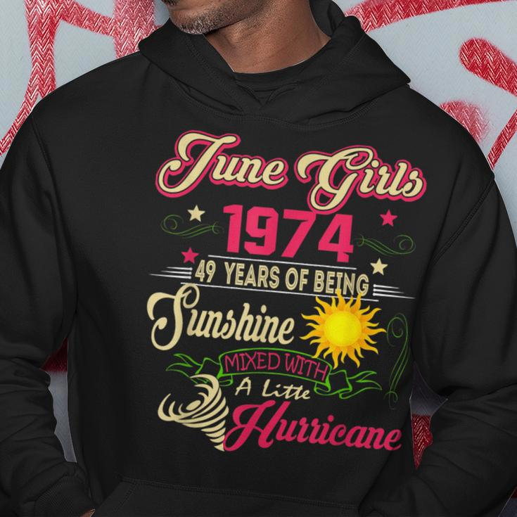 June 1974 1974Th Birthday June Girls 1974 49 Years Old Hoodie Unique Gifts
