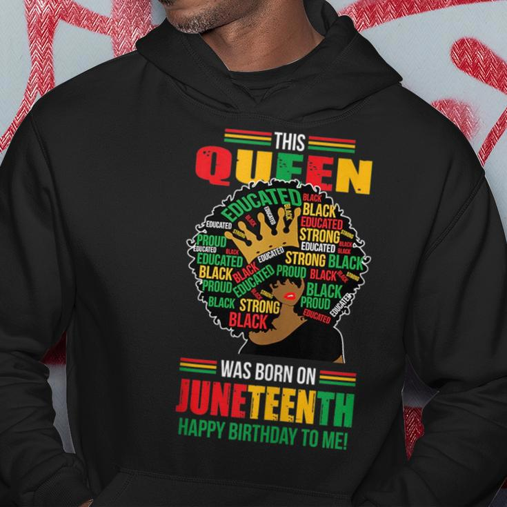 June 19Th Birthday Junenth Freedom Black Woman Afro Hair Hoodie Unique Gifts