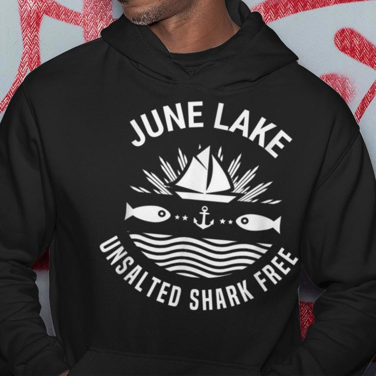 June Lake Unsalted Shark Free California Fishing Road Trip Hoodie Unique Gifts